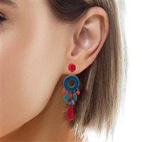 Pendientes Rosso Prezioso Mujer in Madera 003 - 003
